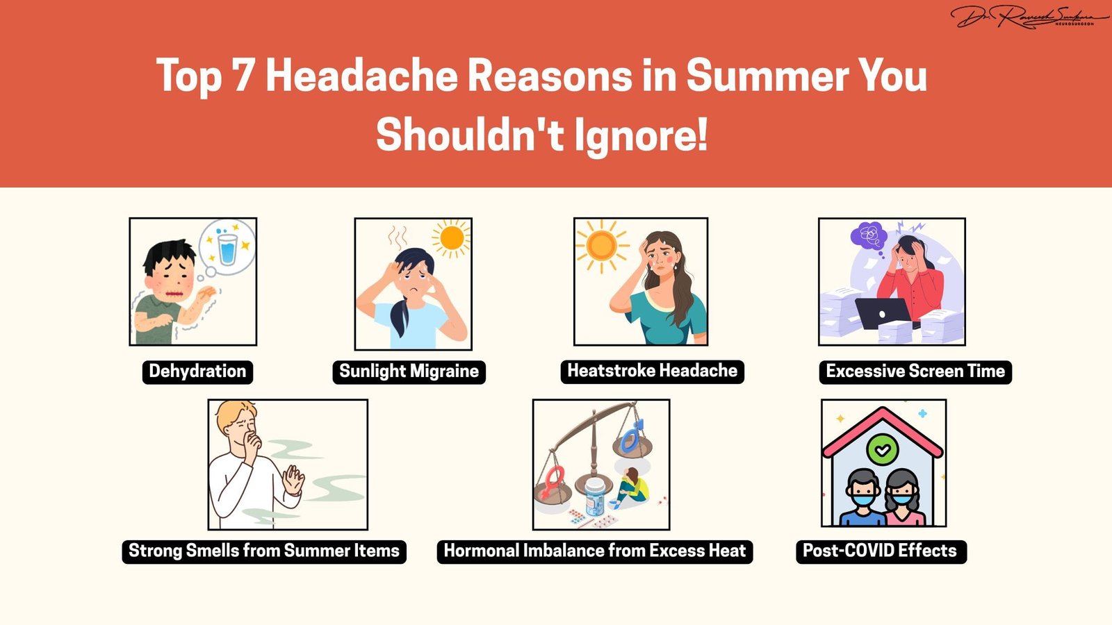 Top 7 Headache Reasons in Summer You Shouldn’t Ignore! (2) Headache Reasons in Summer