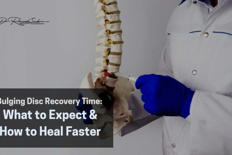 Bulging disc recovery time and treatment guide by best spine surgeon in Hyderabad – Dr Raveesh Sunkara at Arete Hospitals Bulging disc recovery time and treatment guide by best spine surgeon in Hyderabad – Dr. Raveesh Sunkara at Arete Hospitals